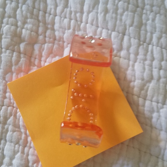 ❤️❤️Genuine DIOR Lucite Cuff Bracelet Swarovski - Picture 6 of 7